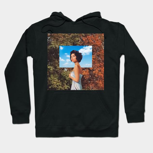 Sky Eyes - Surreal/Collage Art Hoodie by DIGOUTTHESKY